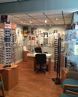 Optical equipment at the Mid-Florida Optical shop